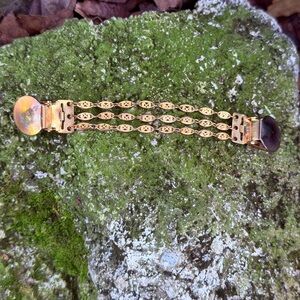 Vintage Gold Bronze sweater clip